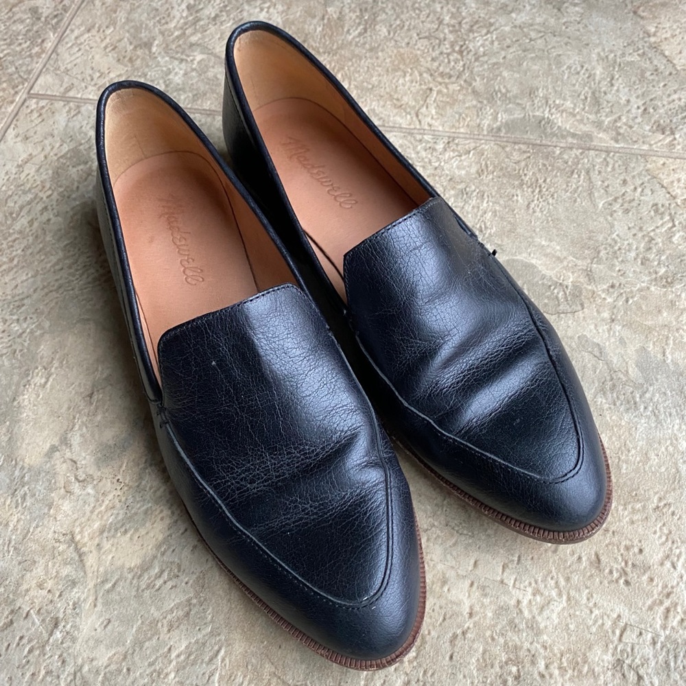 Madewell Black Leather Loafers